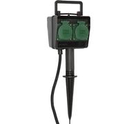 Brennenstuhl Presa multipla a 4 vie da giardino con puntale di terra IP44, 10m H07RN-F 3G1,5 Quantità:1