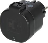 Brennenstuhl Presa Smart Connect WA 3600 XS CS M per esterni IP44 (spina Slimm per esterni 2,4 GHz, compatibile con Alexa e Google Assistant, Matter, presa intelligente con interruttore orario, app