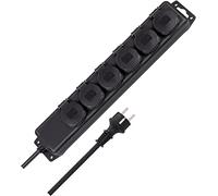 Brennenstuhl Distributore di prese a 6 vie IP44 A, nero, 2m, H07RN-F 3G1,5 Quantità:1
