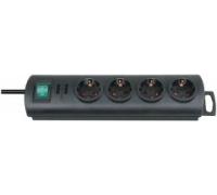 Brennenstuhl PRIMERA-LINE 4 uscite nero 1,5m Cavo adattatore 1153300124