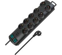 Brennenstuhl Ciabatta Primera Line 10x, cavo 2,0 m, Nero