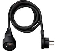 Brennenstuhl Prolunga 2 m di cavo con spina piatta (uso interno) 1161821012 nero