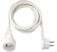 Brennenstuhl Prolunga 2 m di cavo con spina piatta (uso interno) 1161821022 bianco