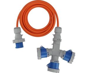 Brennenstuhl Prolunga CEE con splitter a 3 vie 5 m
