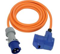 Brennenstuhl Prolunga CEE da campeggio con spina CEE e giunto ad angolo retto, con spina combinata con messa a terra con indicatore di tensione LED (3 m, 230 V/16 A, per uso esterno, prodotto in
