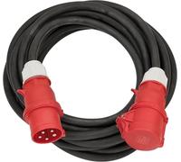 Brennenstuhl Prolunga CEE IP44 (cavo da 25 m, H07RN-F 5G6,0, 400V/32A 5 poli con spina CEE e accoppiamento, per uso esterno IP44, Made in Germany) nero