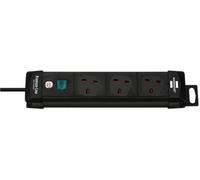 BRENNENSTUHL Prolunga Elettrica Premium-Line, 3 Prese, 5m, Nero