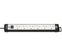 BRENNENSTUHL Prolunga Premium 6 Prese, 3m, Nero/Grigio Chiaro