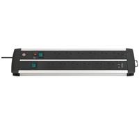 BRENNENSTUHL Prolunga Premium Duo Alu-Line 12 Prese con USB, 3m