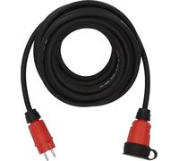 Brennenstuhl Prolunga professionale VN 1200 IP44 (cavo da 10 m H07RN-F 3G2,5 in nero, uso in cantiere e uso esterno permanente, Made in Germany)