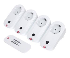 Brennenstuhl RC Switch Sockets Set of 4