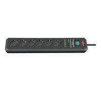 1159540366 prolunghe e multiple 2 m 6 presa(e) AC Nero, Ciabatta antracite, 2 m, 6 presa(e) AC, Nero, 19500 A, 3500 W, Nero