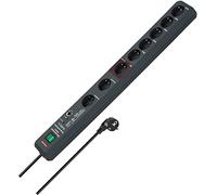 Brennenstuhl Presa multipla a 8 vie con protezione da sovratensione Secure-Tec 19.500A, antracite, 3m H05VV-F 3G1,5, 1 Master, 5 Slave, 2 Permanent Quantità:1