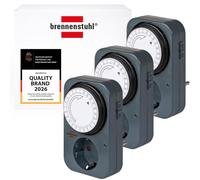 Brennenstuhl Set di 3 timer MZ 20, presa meccanica con timer