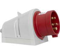 Brennenstuhl Spina CEE a Parete a 5 Poli, Spina Industriale a Muro 400V/16A, Ideale per Utilizzo Esterno e Interno, Cantieri, Industria, IP44, 16A