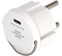 Brennenstuhl Adattatore USB-C 1508110010 12 W 2,4 A compatibile con prese IP44 design piatto Bianco