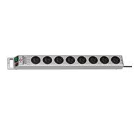 brennenstuhl Steckdosenleiste Super-Solid, 8-fach, silber