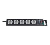 Brennenstuhl 1153380115 multipresa con interruttore 5 scomparti nero schuko 1