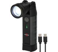 BRE 1173750007 - Torcia a LED a batteria ricaricabile, 1000 lm, ricarica wireless
