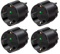 Brennenstuhl 1508550 Protezione Contatto Adattatore da Viaggio (15 A/250 V) 3