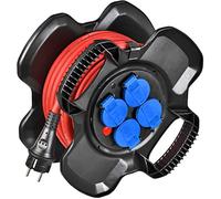 Brennenstuhl X-GUM 4 prese elettriche compatte avvolgicavo elettrico con (10m H07RN-F 3G2,5, made in France)