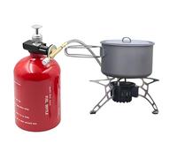 Brennerofen für Camping, Outdoor-Brennerofen, Klappbarer winddichter Brennerofen, Mehrzweck-Campingkocher, energiesparender Herd zum Grillen, Kochen, Reisen, Picknick