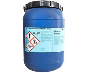 Brenntag CLORO GRANULARE DICLORO 56% TRATTAMENTO RAPIDO SHOCK ACQUA PISCINA 25Kg