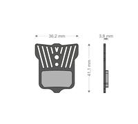 Brenta Ciclo Light Tech Elixir 9/7/cr/xx/x0/t/tl Avid/sram Disc Brake Pads Trasparente