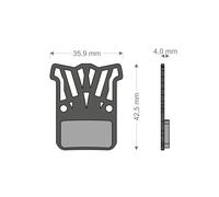 Brenta Ciclo Light Tech Hrd/etap/level Ultimate/tlm Sram Disc Brake Pads Trasparente Black / Silver