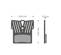 Brenta Ciclo Light Tech Xtr/k-force/mcx1 Shimano/fsa/rever Disc Brake Pads Trasparente