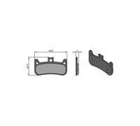 BRENTA Pastiglie Performance Tech per Freni CURA 4 FORMULA