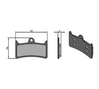 BRENTA Pastiglie Sinter Tech per Freni V4/MASSIMA HOPE/TRICKSTUFF