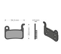 BRENTA Pastiglie Sinter Tech per Freni XTR/DEORE/SAINT/DASH SHIMANO/TRP