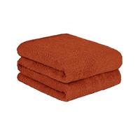 Brentfords Coperte in pile con orsacchiotto, arancione bruciato, coperta in pile per inverno e autunno, calda, morbida e spessa, per adulti, copriletto, copridivano, 125 x 150 cm, ruggine