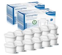BREOILUTLE Filtri, Sostituzione per Brita Maxtra+ Plus, Maxtra Pro All-in-1 Filtro, Aggiornato Filtro Compatibile Con Brita Mavea Filtri per acqua, Riducono TDS, Cloro, Odori (Upgrade - 12PCS)