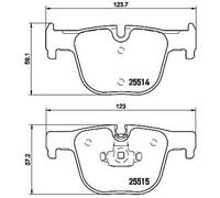 Brembo P 06 072 - Pastiglia Freno - Posteriore