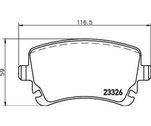 BREP85143 SERIE PASTIGILE FRENO Bentley Continental 06- POSTERIORI