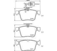 BREP85162 SERIE PASTIGILE FRENO AUDI A3 RS3 15- POSTERIORI