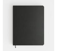 Brepols KEMPEN Ashblack - 1 taccuino tascabile da 17 x 22 cm, 192 pagine, carta crema a righe, colore nero cenere, colore: nero