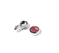 BRERA 67 - Copribottoni Camicia Uomo, Copri Bottoni Gioiello, Copribottone polso argento, Accessori eleganti per polsini, Idea Regalo Uomo