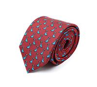 BRERA 67 Cravatta Uomo Bordeaux Foche Elegante in Seta | Cravattino per Completo 150x7 | Cravatte Slim per Vestito da Cerimonia e per Abiti da Lavoro