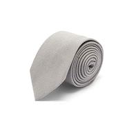 BRERA 67 Cravatta Uomo Elegante in Lana e Seta Grigio | Cravattino per Completo 148x8 | Cravatte Slim per Vestito da Cerimonia e per Abiti da Lavoro