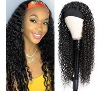 Bresilienne Parrucca Per Capelli Umani Con Parrucca Brasiliana Donna Naturelle Headband Wig 20 Pollici Deep Wave Naturale Headband Wig da Donna Con Parrucche Deep Wave Humain Hair Wigs