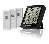 Stazione Termometro e Igrometro Bresser Temeo Hygro Quadro Nero + 3 Sensori