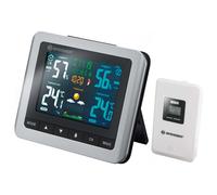 Bresser 7007510 Stazione Metereologica Argento Nero Radio Sonda Esterna Touch