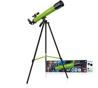 Bresser 8850600B4K000 Junior Lens Telescope 50/600 AZ con Treppiede per l'Osservazione della Luna, Pianeti e Osservazioni, Verde