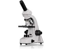 Bresser Biorit SE 1600x - Microscopio di studio con illuminazione LED dimmerabile, ingrandimento 40x-1600x, 3 obiettivi, messa a fuoco grossolana e fine