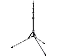 Bresser BR LS210C stativo luci in carbonio 210 cm leggero con ghiere | Altezza regolabile da 50 a 210 cm, 5 sezioni, portata 2 kg, peso 670 g, adattatore spigot con filettatura da 1/4 pollice