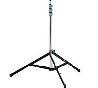 Bresser BR-LS310 PRO F004343 - Treppiede per lampada in alluminio, regolabile in altezza da 98,5 a 310 cm, con sospensione ad aria e adattatore a perno