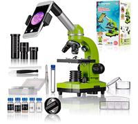Bresser Bresse Junior microscopio per studenti Biolux Sel con supporto per smartphone, accessori e sistema di zoom Barlow, per bambini, principianti e adulti
